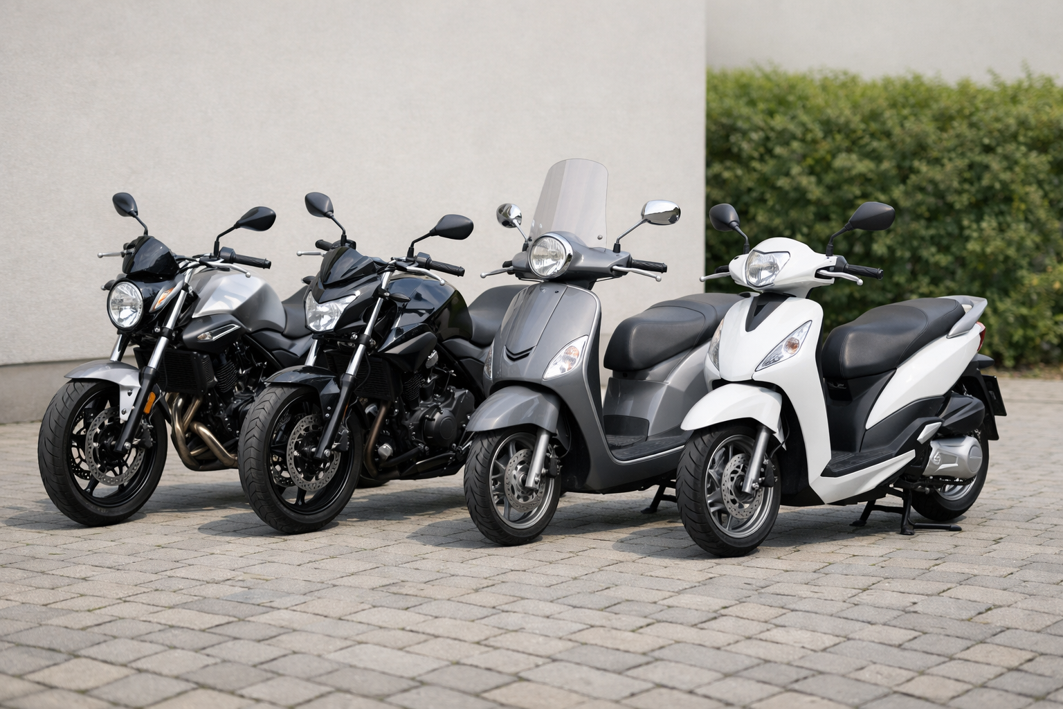 Roller und Motorräder