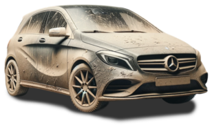 Mercedes-Benz B-Klasse verschmutzt