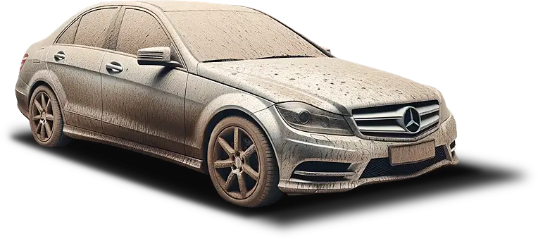 Mercedes-Benz C-Klasse verschmutzt