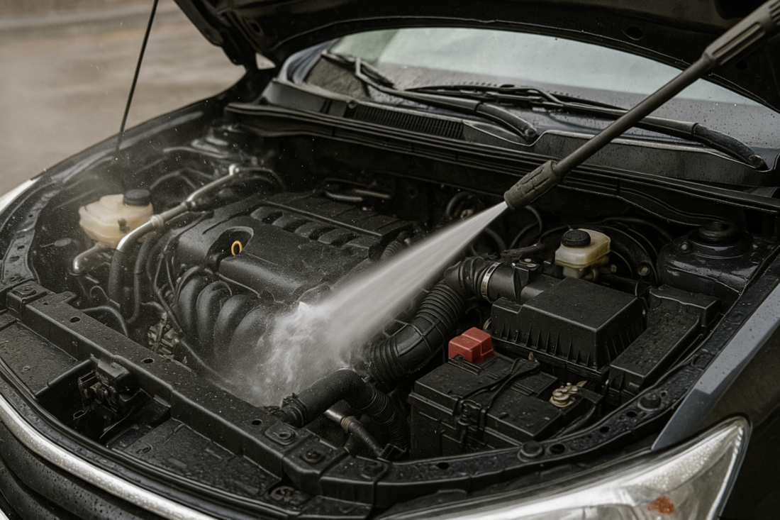 Motorwäsche fürs Auto