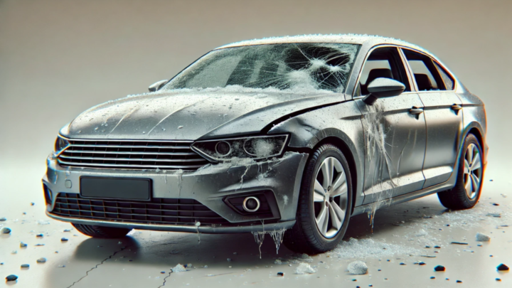 Auto mit Hagelschaden