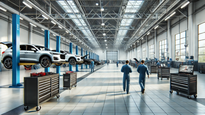 Auto in der Werkstatt