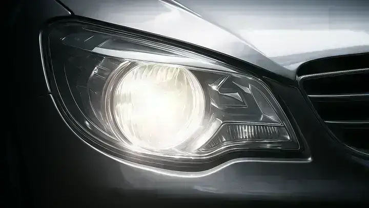 Abblendlicht im Auto