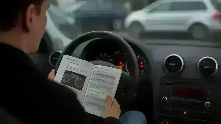 Kontrollleuchten im Auto