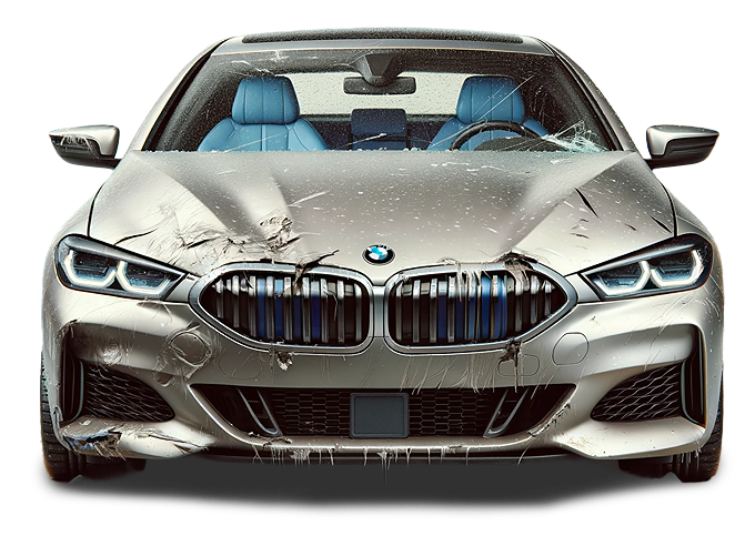 BMW 6er beschädigt