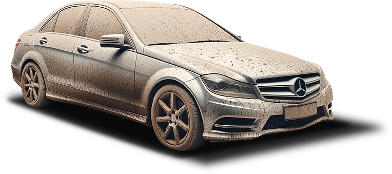 Mercedes-Benz C-Klasse verschmutzt
