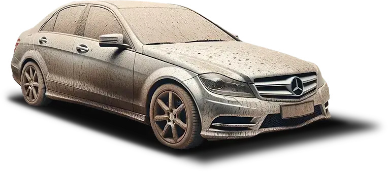 Mercedes-Benz C-Klasse verschmutzt