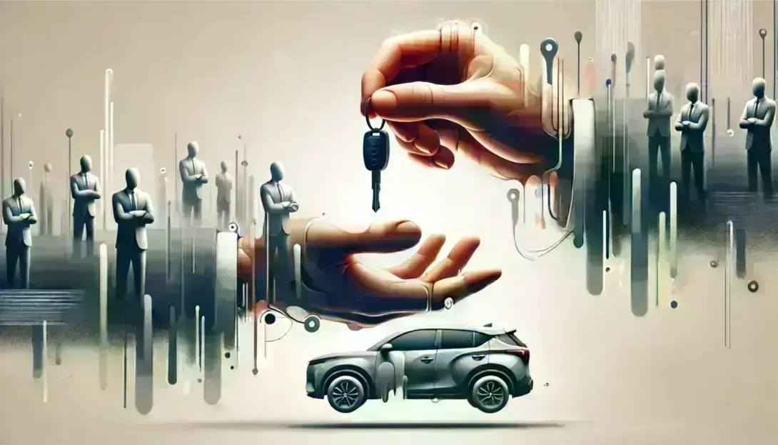 Auto verkaufen abstrakt