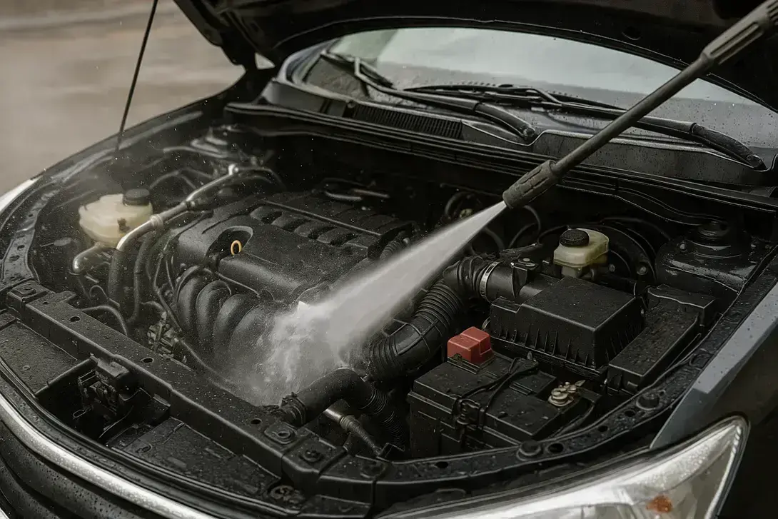 Motorwäsche fürs Auto