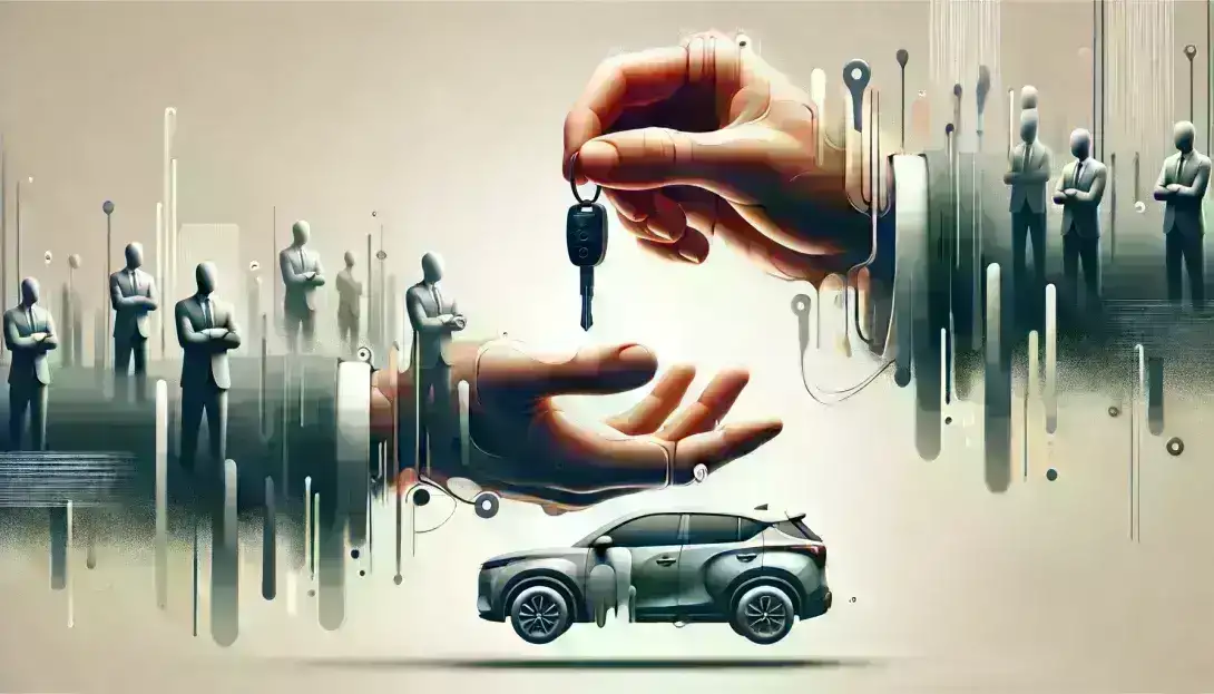 Auto verkaufen abstrakt