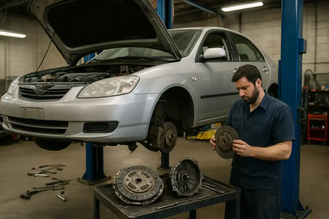 Auto in der Werkstatt 
